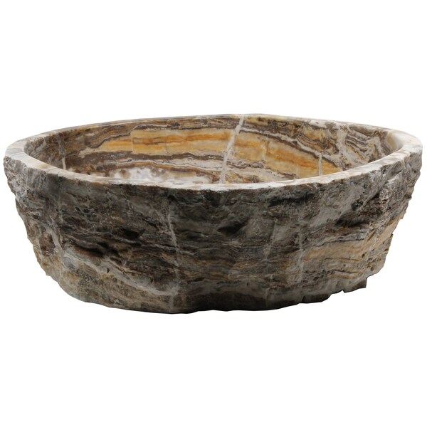 Novatto Travertine Onyx Natural Stone Vessel Sink NOSV-TO - main